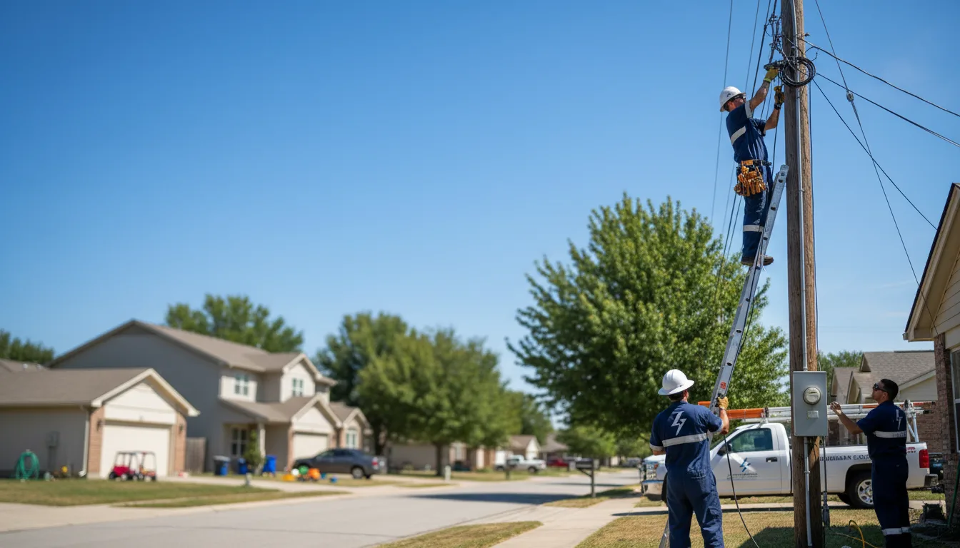 Residential electrician providing installation services in Kathleen, FL